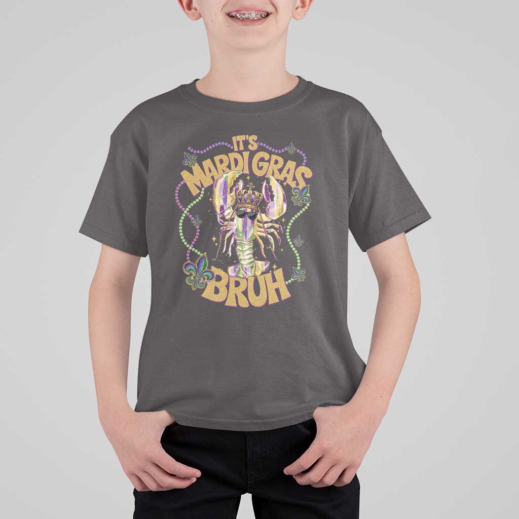 Funny Mardi Gras Bruh T Shirt For Kid Dabbing Boy Teens Kids New Orleans Trip Jester Outfit