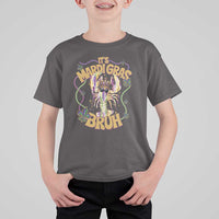 Funny Mardi Gras Bruh T Shirt For Kid Dabbing Boy Teens Kids New Orleans Trip Jester Outfit