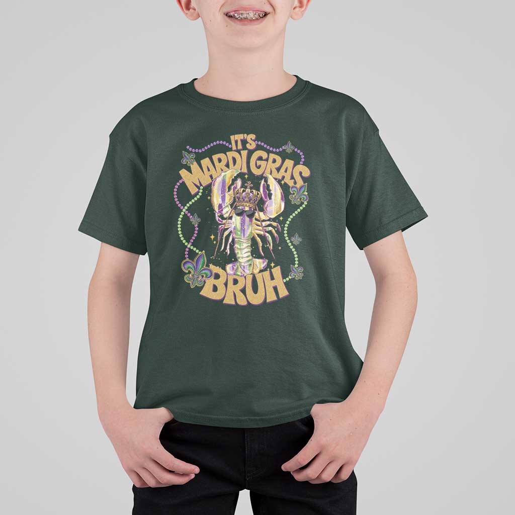 Funny Mardi Gras Bruh T Shirt For Kid Dabbing Boy Teens Kids New Orleans Trip Jester Outfit