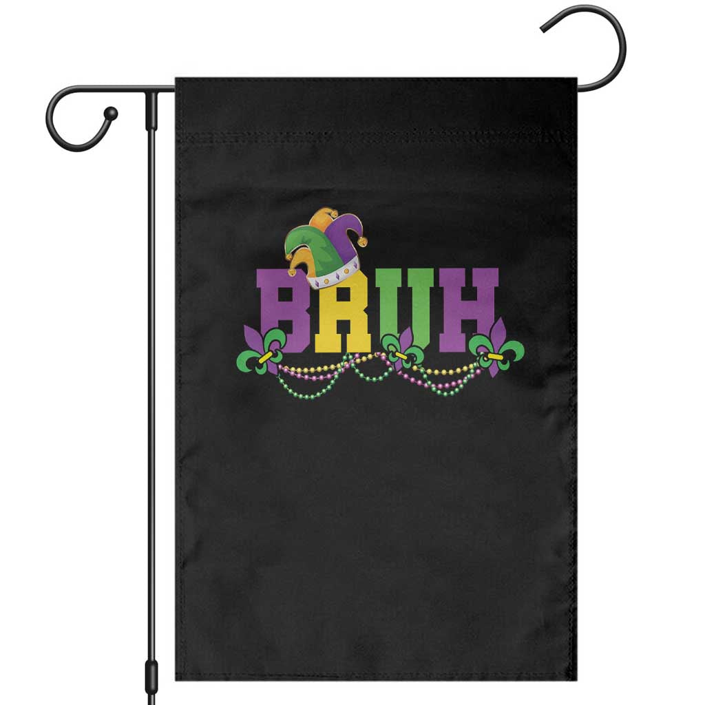 Bruh Mardi Gras Garden Flag Carnival New Orleans Trip Parade Outfit Teens Boys Kids - Wonder Print Shop