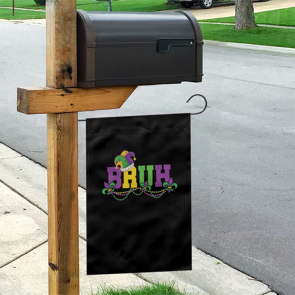 Bruh Mardi Gras Garden Flag Carnival New Orleans Trip Parade Outfit Teens Boys Kids - Wonder Print Shop