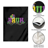 Bruh Mardi Gras Garden Flag Carnival New Orleans Trip Parade Outfit Teens Boys Kids - Wonder Print Shop