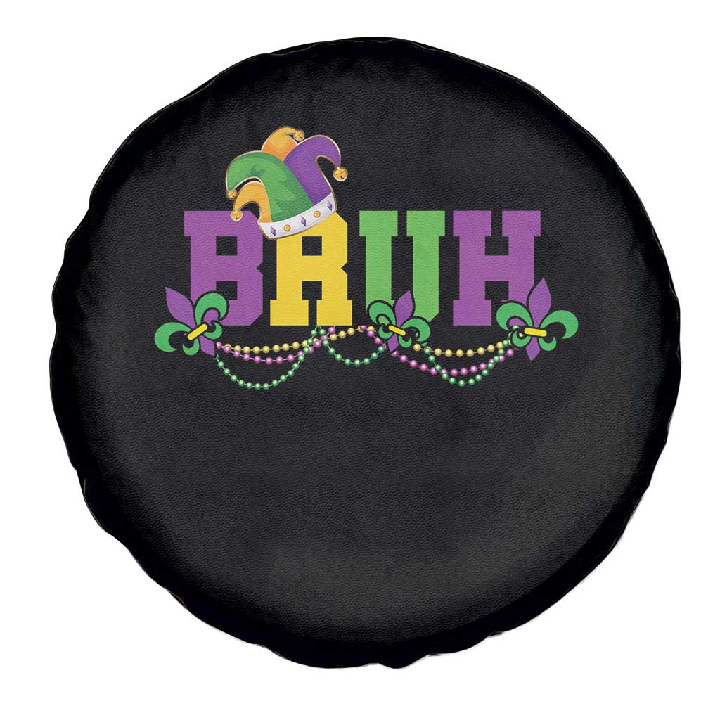 Bruh Mardi Gras Spare Tire Cover Carnival New Orleans Trip Parade Outfit Teens Boys Kids - Wonder Print Shop
