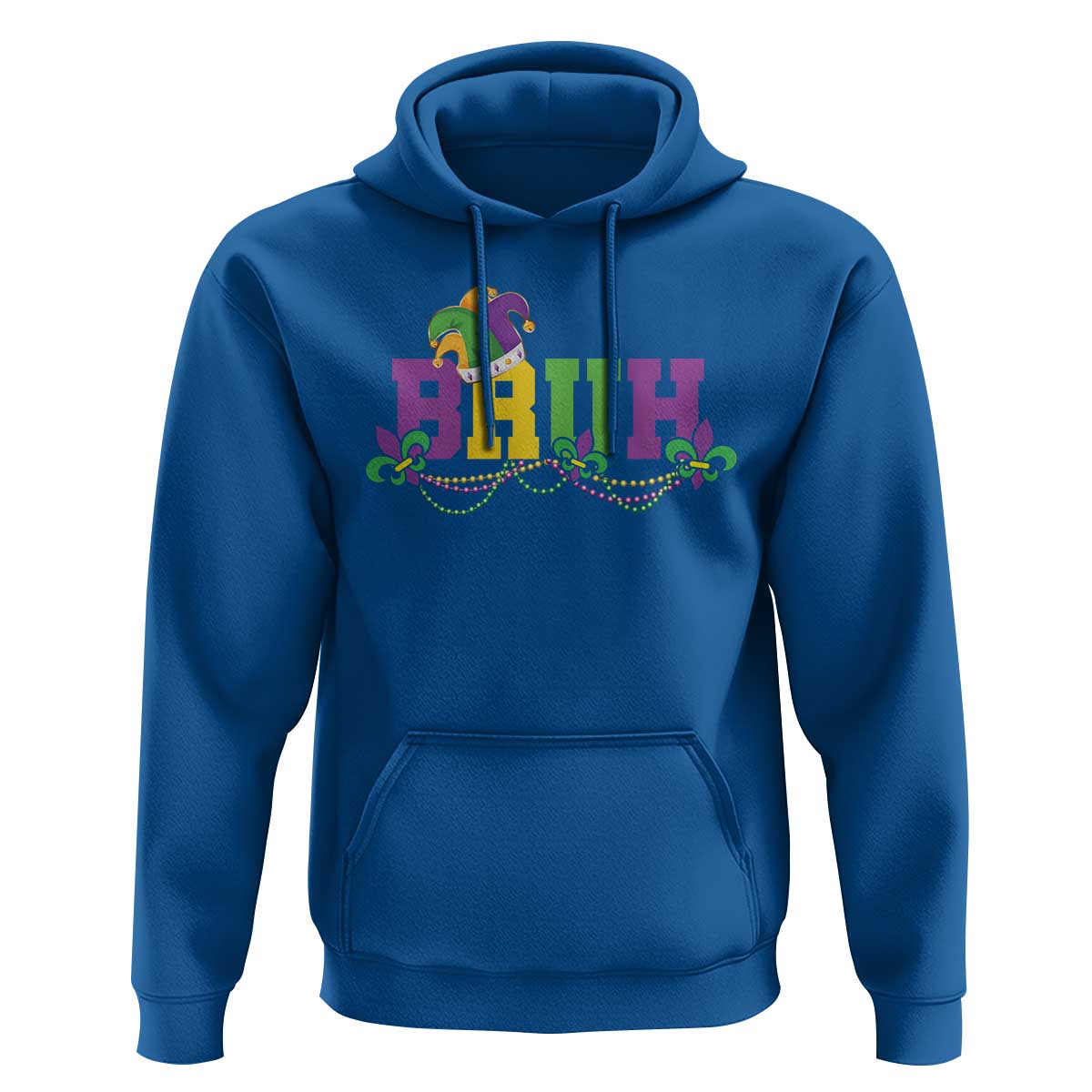 Bruh Mardi Gras Hoodie Carnival New Orleans Trip Parade Outfit Teens Boys Kids - Wonder Print Shop