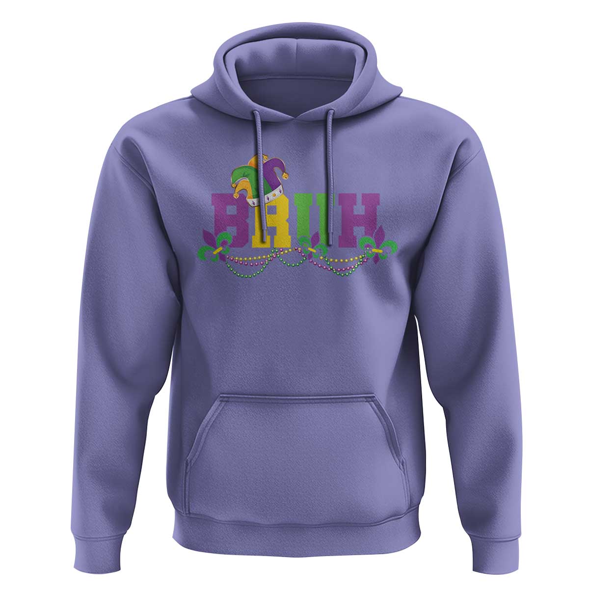 Bruh Mardi Gras Hoodie Carnival New Orleans Trip Parade Outfit Teens Boys Kids - Wonder Print Shop