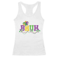 Bruh Mardi Gras Racerback Tank Top Carnival New Orleans Trip Parade Outfit Teens Boys Kids - Wonder Print Shop