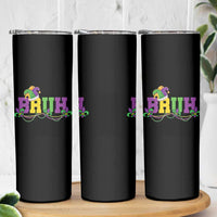 Bruh Mardi Gras Skinny Tumbler Carnival New Orleans Trip Parade Outfit Teens Boys Kids - Wonder Print Shop