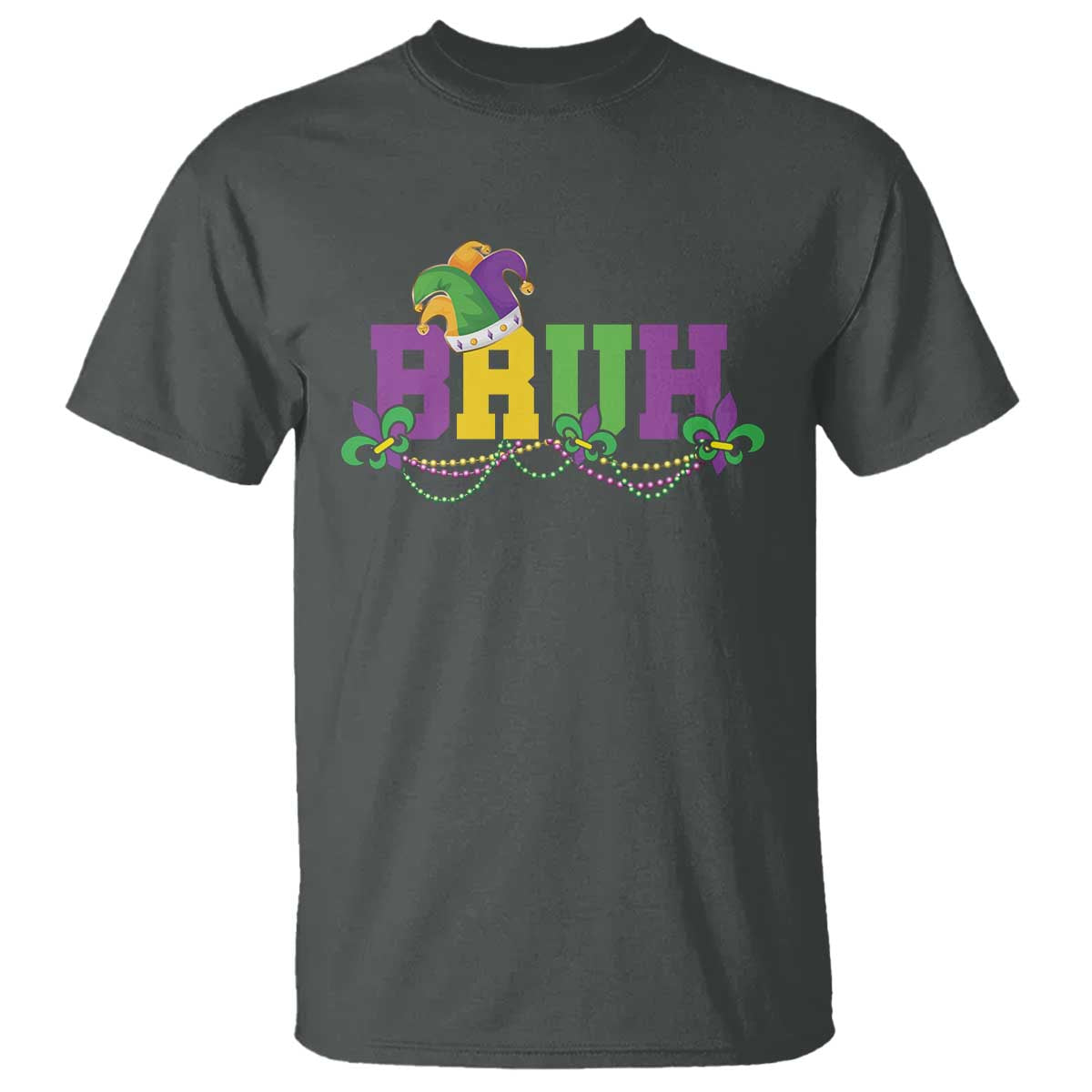 Bruh Mardi Gras T Shirt Carnival New Orleans Trip Parade Outfit Teens Boys Kids - Wonder Print Shop