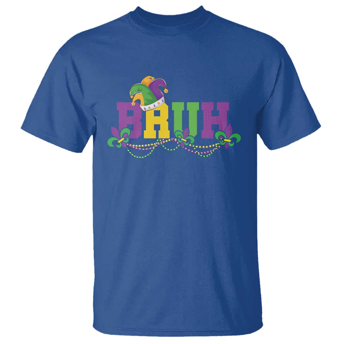 Bruh Mardi Gras T Shirt Carnival New Orleans Trip Parade Outfit Teens Boys Kids - Wonder Print Shop