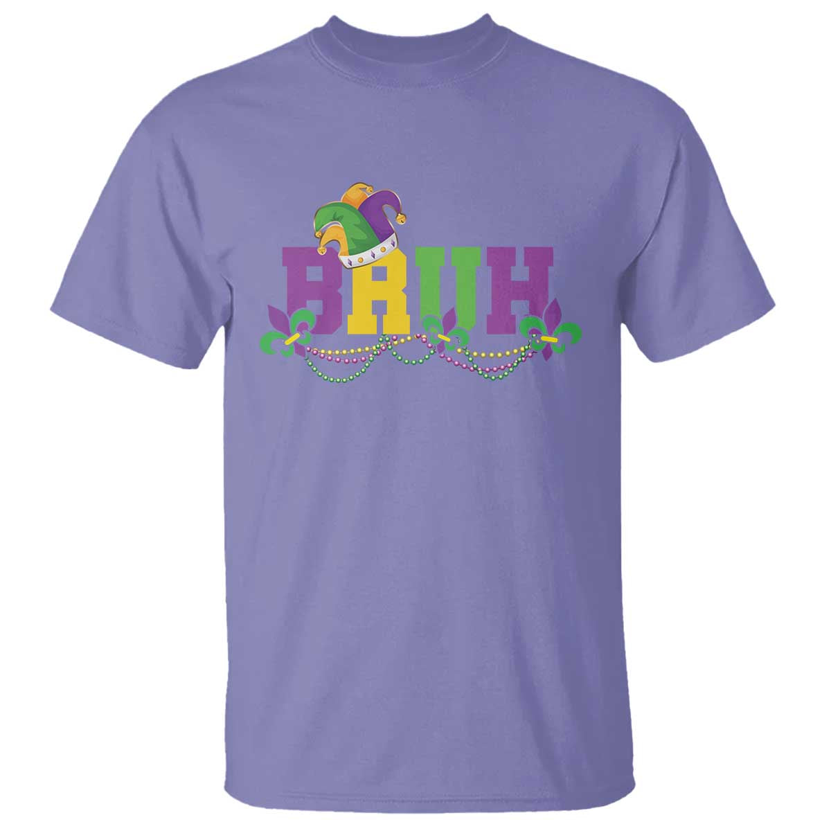 Bruh Mardi Gras T Shirt Carnival New Orleans Trip Parade Outfit Teens Boys Kids - Wonder Print Shop