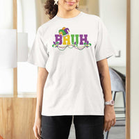 Bruh Mardi Gras T Shirt For Women Carnival New Orleans Trip Parade Outfit Teens Boys Kids - Wonder Print Shop