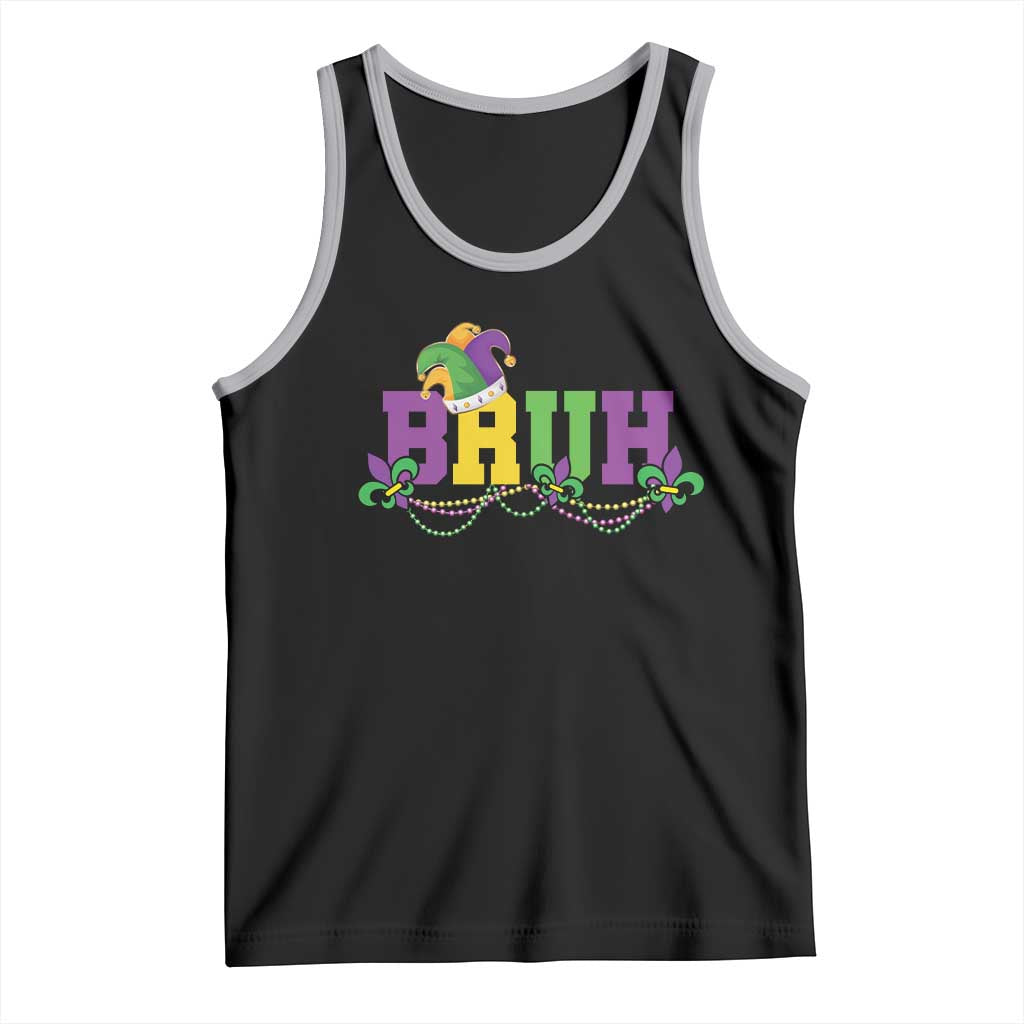 Bruh Mardi Gras Tank Top Carnival New Orleans Trip Parade Outfit Teens Boys Kids - Wonder Print Shop
