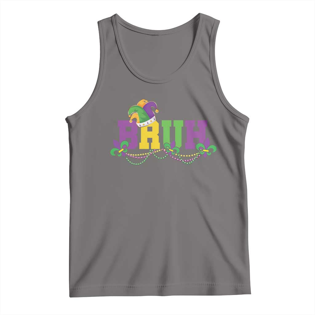 Bruh Mardi Gras Tank Top Carnival New Orleans Trip Parade Outfit Teens Boys Kids - Wonder Print Shop