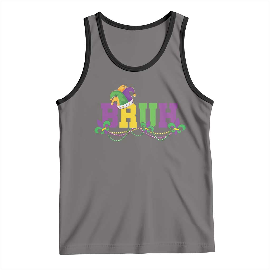Bruh Mardi Gras Tank Top Carnival New Orleans Trip Parade Outfit Teens Boys Kids - Wonder Print Shop