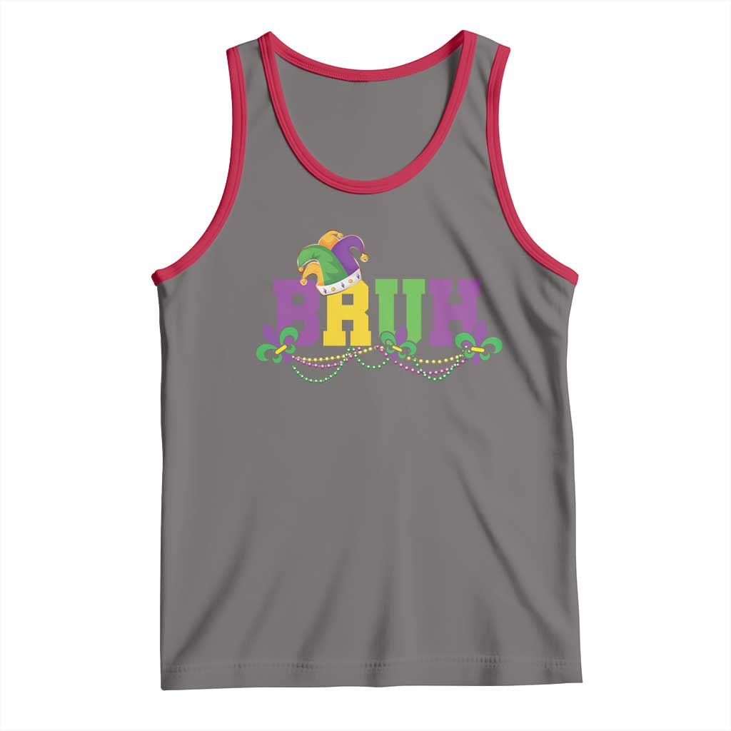 Bruh Mardi Gras Tank Top Carnival New Orleans Trip Parade Outfit Teens Boys Kids - Wonder Print Shop