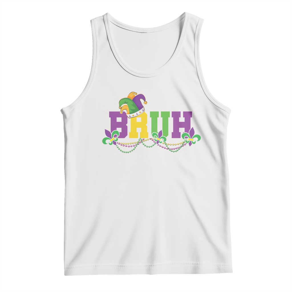 Bruh Mardi Gras Tank Top Carnival New Orleans Trip Parade Outfit Teens Boys Kids - Wonder Print Shop