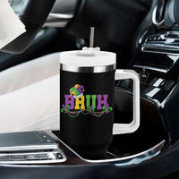 Bruh Mardi Gras Tumbler With Handle Carnival New Orleans Trip Parade Outfit Teens Boys Kids - Wonder Print Shop