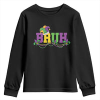 Bruh Mardi Gras Youth Sweatshirt Carnival New Orleans Trip Parade Outfit Teens Boys Kids - Wonder Print Shop