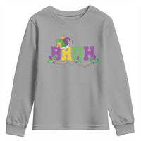 Bruh Mardi Gras Youth Sweatshirt Carnival New Orleans Trip Parade Outfit Teens Boys Kids - Wonder Print Shop