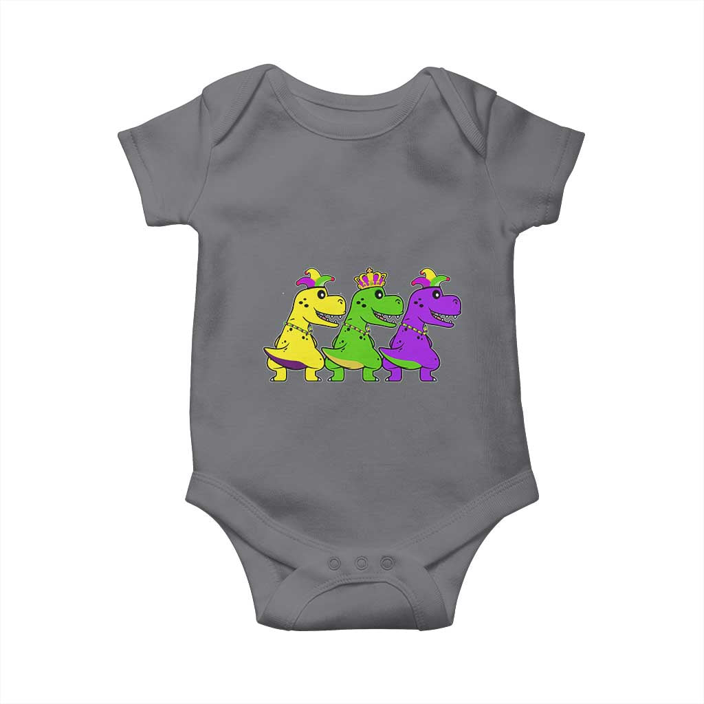 Mardi Gras Baby Onesie Kids Trex Dinos Toddler Boys