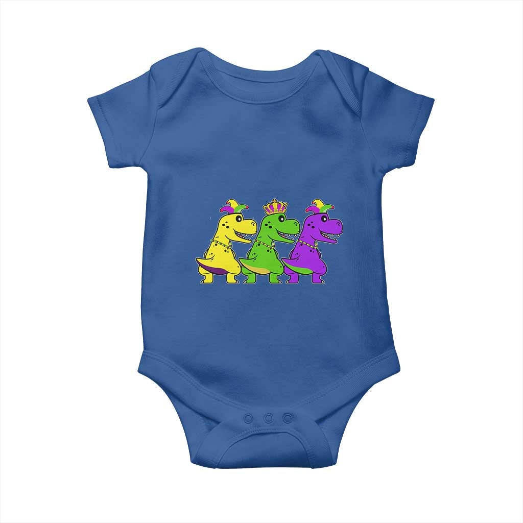 Mardi Gras Baby Onesie Kids Trex Dinos Toddler Boys