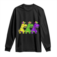 Mardi Gras Long Sleeve Shirt Kids Trex Dinos Toddler Boys