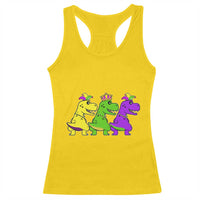 Mardi Gras Racerback Tank Top Kids Trex Dinos Toddler Boys