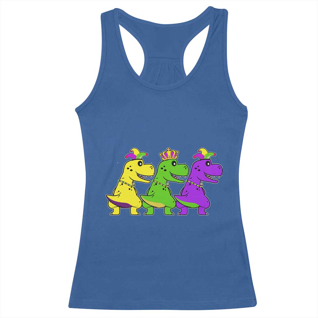 Mardi Gras Racerback Tank Top Kids Trex Dinos Toddler Boys