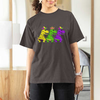 Mardi Gras T Shirt For Women Kids Trex Dinos Toddler Boys
