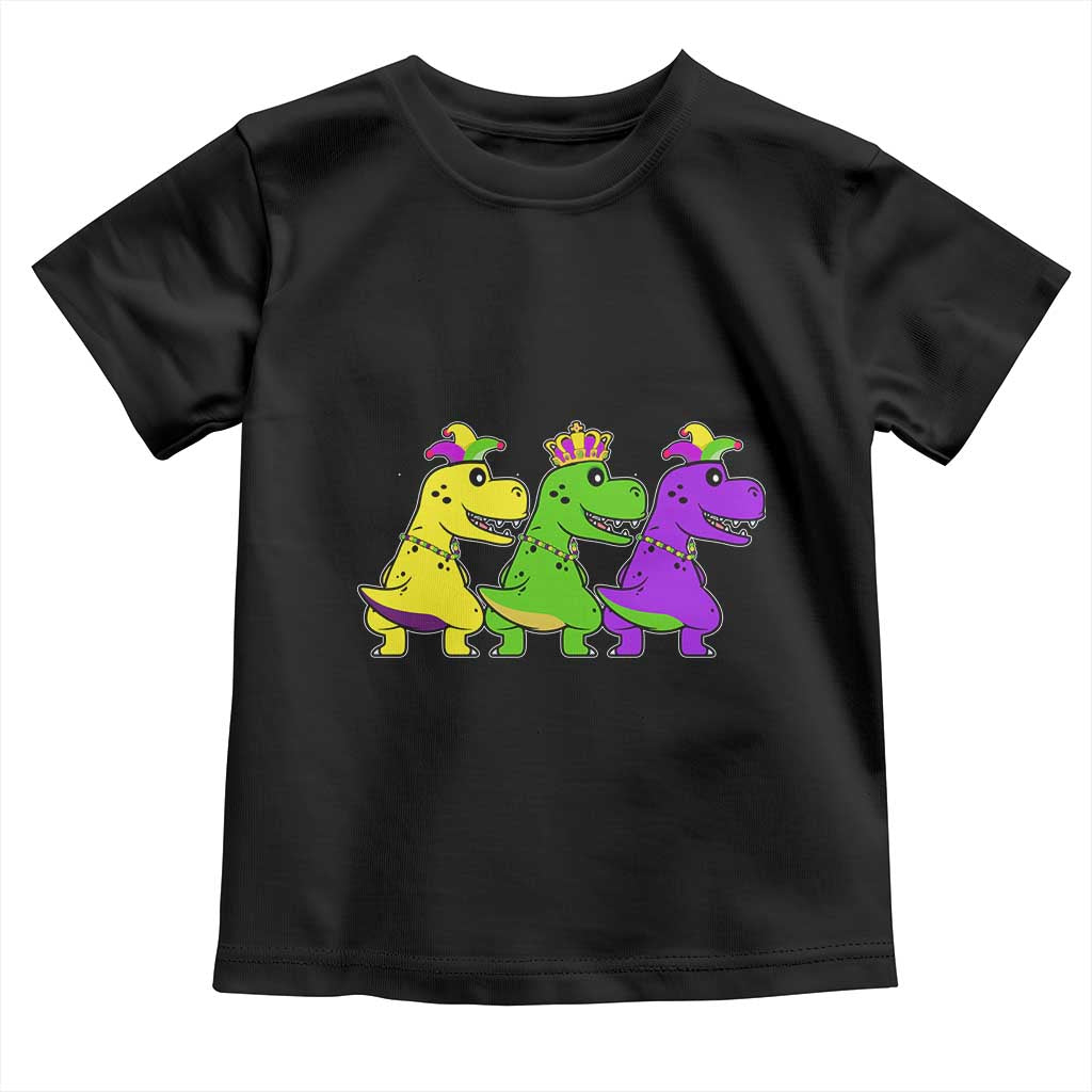 Mardi Gras Toddler T Shirt Kids Trex Dinos Toddler Boys