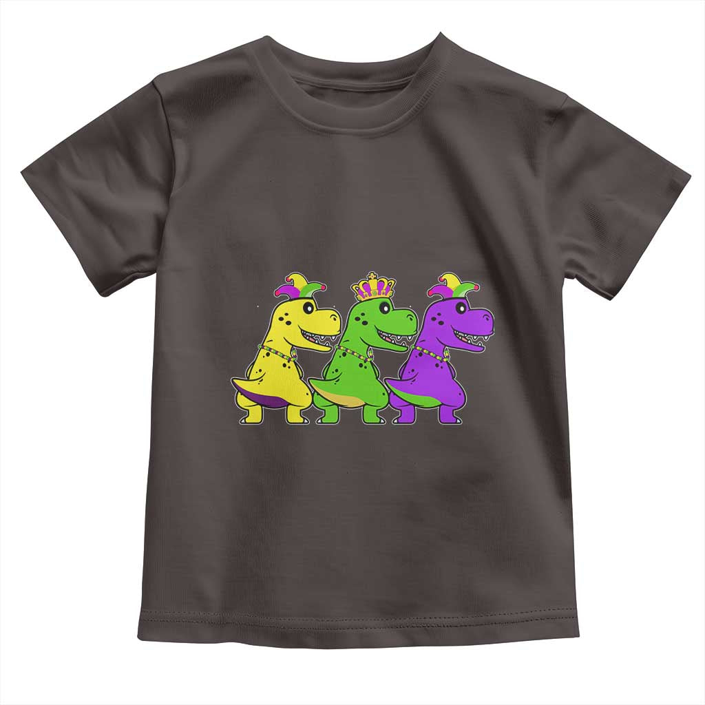 Mardi Gras Toddler T Shirt Kids Trex Dinos Toddler Boys