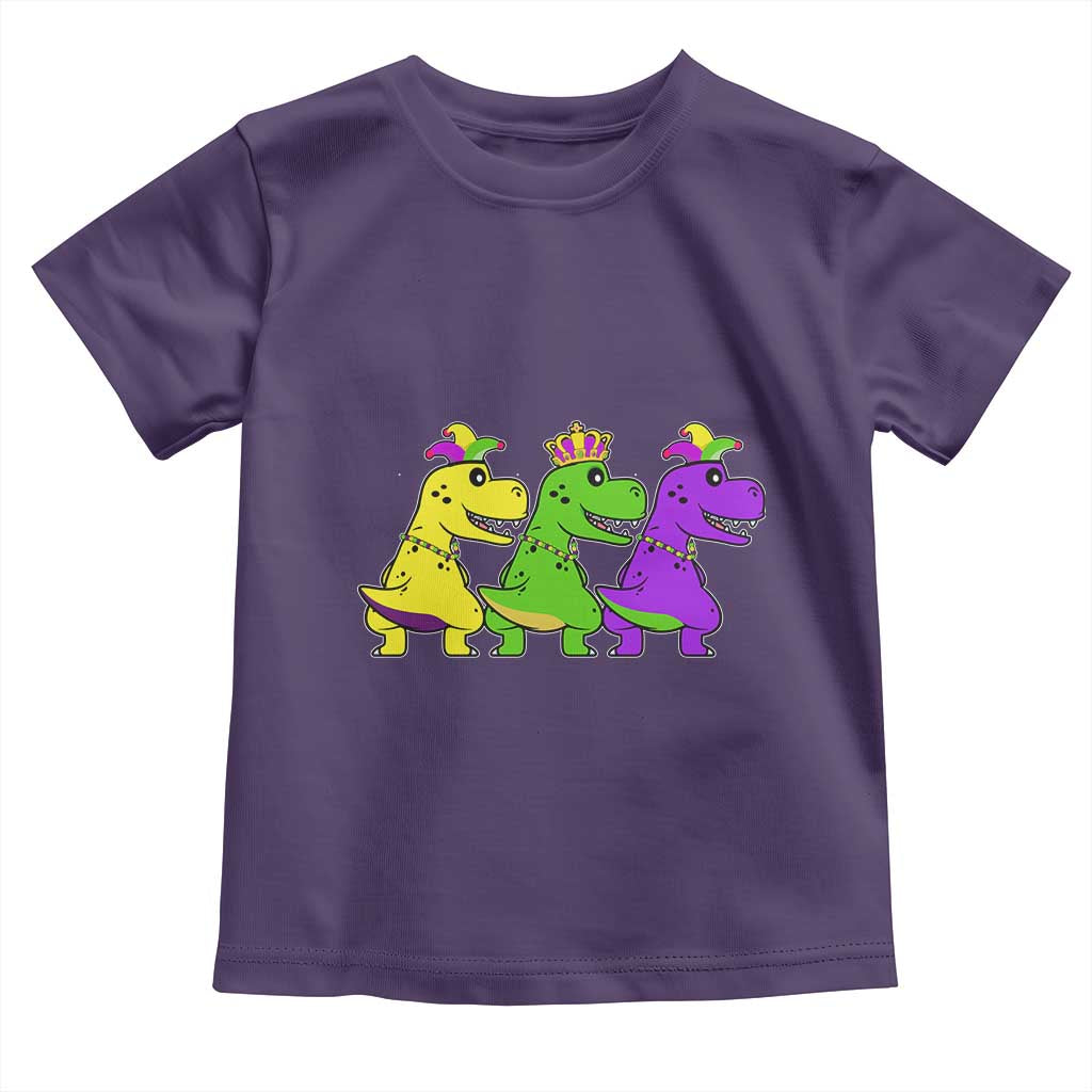 Mardi Gras Toddler T Shirt Kids Trex Dinos Toddler Boys
