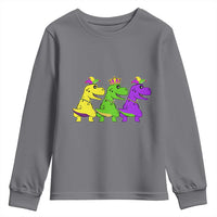 Mardi Gras Youth Sweatshirt Kids Trex Dinos Toddler Boys