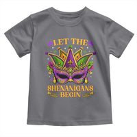 Let The Shenanigans Begin Mardi Gras Toddler T Shirt Masquerade Mask Beads