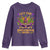 Let The Shenanigans Begin Mardi Gras Youth Sweatshirt Masquerade Mask Beads