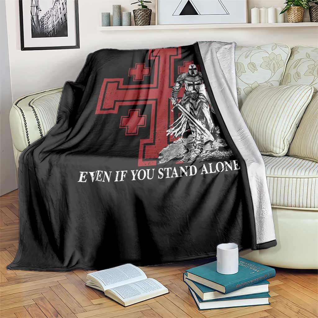 Catholic Knight Templar Crusader Cross Throw Blanket Kingdom Of Jerusalem
