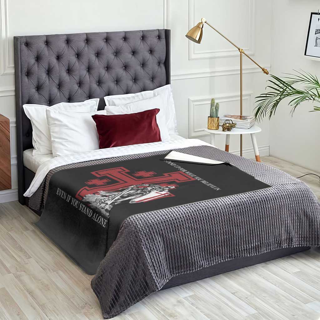 Catholic Knight Templar Crusader Cross Throw Blanket Kingdom Of Jerusalem