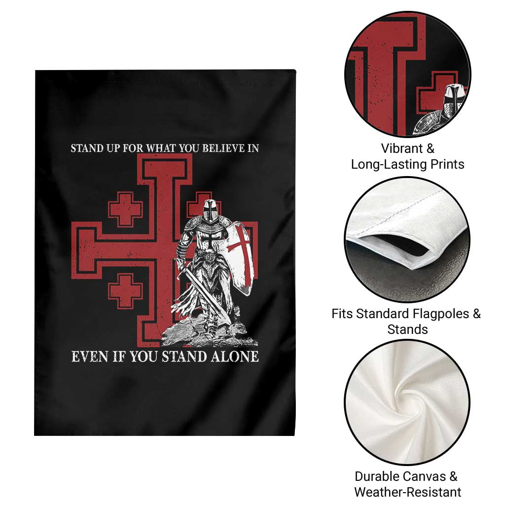 Catholic Knight Templar Crusader Cross Garden Flag Kingdom Of Jerusalem