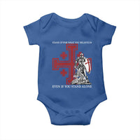 Catholic Knight Templar Crusader Cross Baby Onesie Kingdom Of Jerusalem