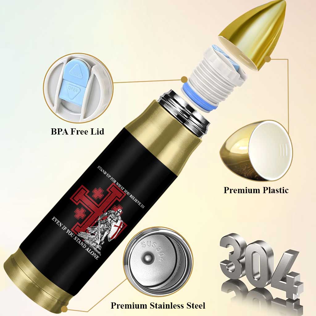 Catholic Knight Templar Crusader Cross Bullet Tumbler Kingdom Of Jerusalem
