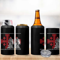 Catholic Knight Templar Crusader Cross 4 in 1 Can Cooler Tumbler Kingdom Of Jerusalem