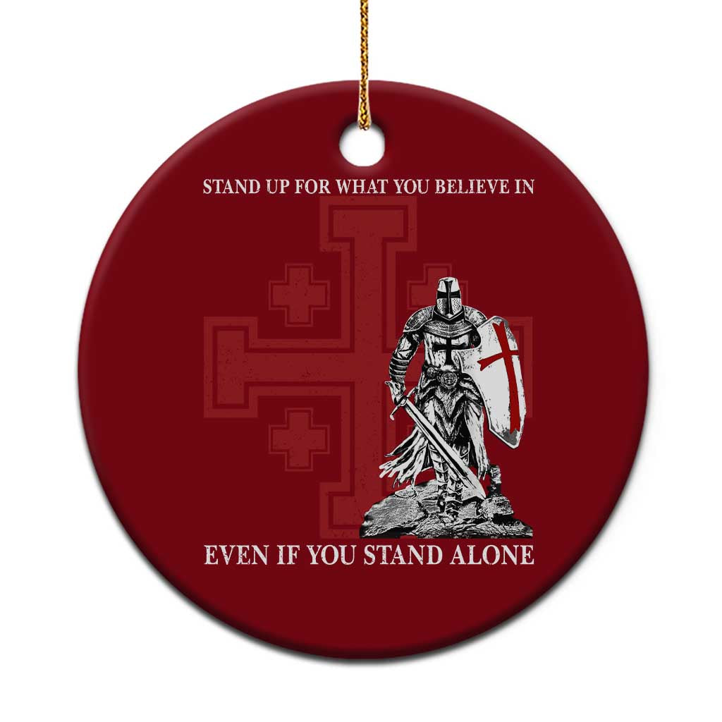 Catholic Knight Templar Crusader Cross Ceramic Ornament Kingdom Of Jerusalem