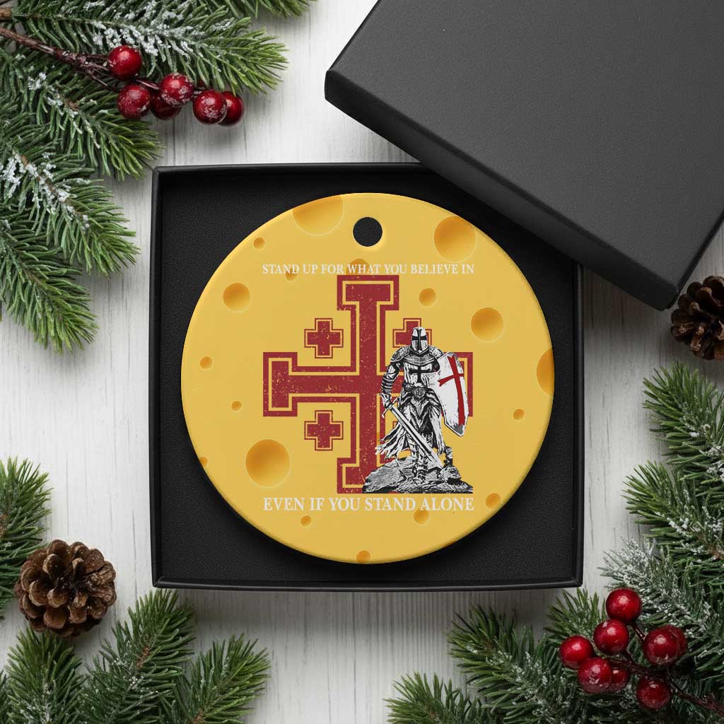 Catholic Knight Templar Crusader Cross Ceramic Ornament Kingdom Of Jerusalem