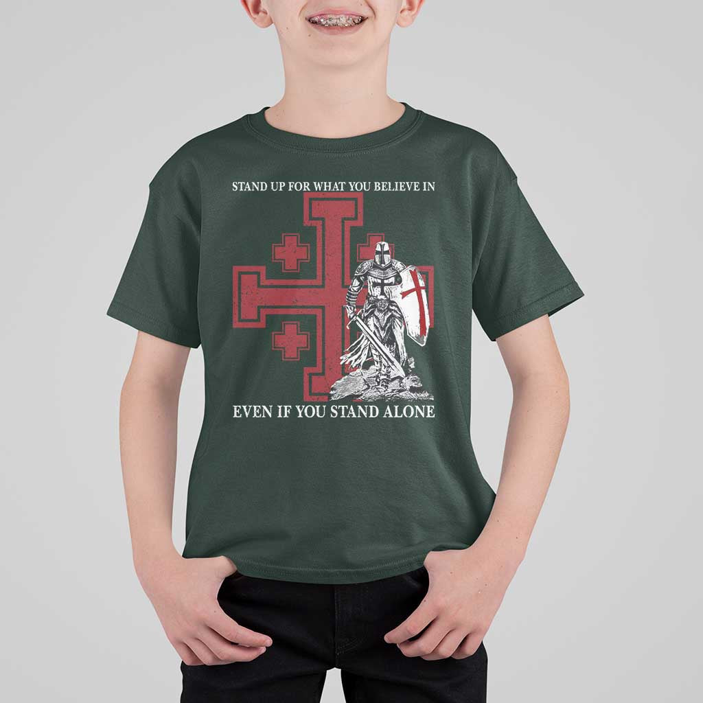 Catholic Knight Templar Crusader Cross T Shirt For Kid Kingdom Of Jerusalem