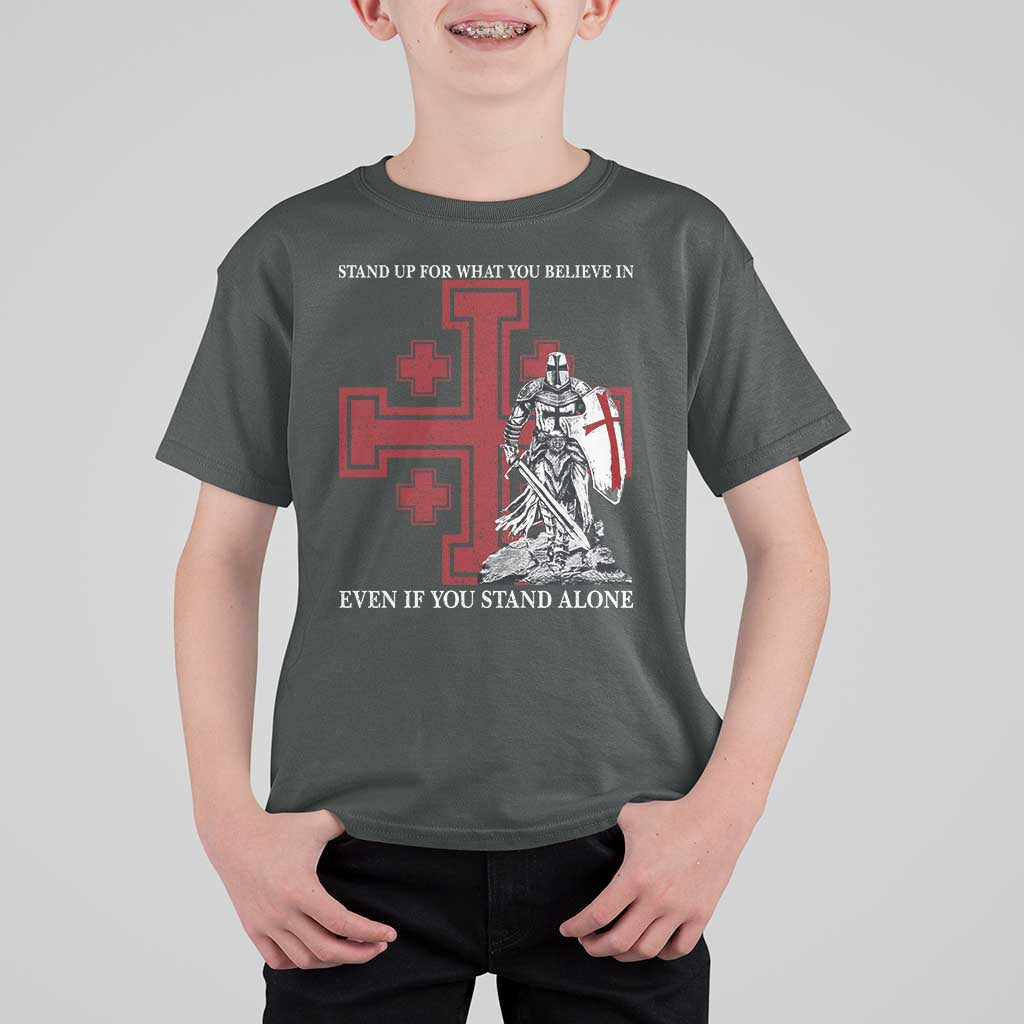 Catholic Knight Templar Crusader Cross T Shirt For Kid Kingdom Of Jerusalem