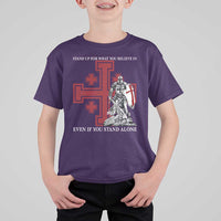 Catholic Knight Templar Crusader Cross T Shirt For Kid Kingdom Of Jerusalem