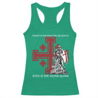 Catholic Knight Templar Crusader Cross Racerback Tank Top Kingdom Of Jerusalem