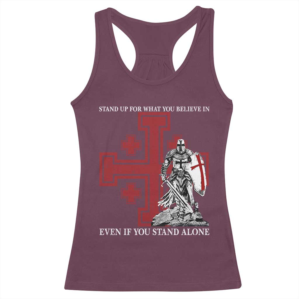 Catholic Knight Templar Crusader Cross Racerback Tank Top Kingdom Of Jerusalem