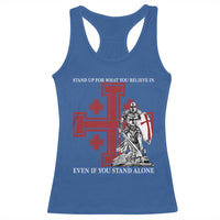 Catholic Knight Templar Crusader Cross Racerback Tank Top Kingdom Of Jerusalem