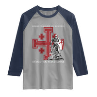 Catholic Knight Templar Crusader Cross Raglan Shirt Kingdom Of Jerusalem